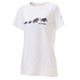 QD Logo Print T-Shirt AF Women 1017-02020 00473 white PRT3 Mサイズ [アウトドア カットソー レディース]