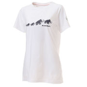 QD Logo Print T-Shirt AF Women 1017-02020 00473 white PRT3 Mサイズ [アウトドア カットソー レディース]