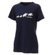 QD Logo Print T-Shirt AF Women 1017-02020 50339 peacoat PRT3 Mサイズ [アウトドア カットソー レディース]