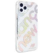 74468-1 [TPUクリアケース iPhone 11 Pro用 New Balance スタンプロゴ/オーロラ]