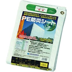 ポリエチレン製防炎シート 3.6x5.4 ホワイト