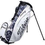 CBS02 パームツリー [スタンド式キャディーバック ホワイト/ネイビー 2.4kg 9.0型 47インチ対応 口枠数5 自立スタンド付き 2020年モデル]