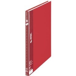 クリアーファイル スーパーエコノミータイプ 縦型ヨコ入れ A4-S 溶着式 レッド FC-124SI