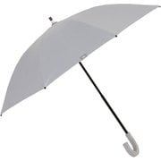 ゼロアンドショートスライド晴雨兼用長傘 ミニパラソル 手開き グレー LDB-40PS-GRY