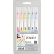 ZIG CLEAN COLOR DOT（クリーンカラードット） シングル 6色セット マイルドカラー TCSD-6100/6V