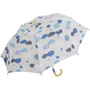 クッカヒッポ長傘 雨傘 安全手開き 50cm おそら KH-KS-24  50