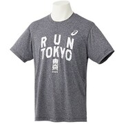 TM ランニングショートスリーブトップ 2013A108 002_パフォーマンスブラック杢 Mサイズ [ランニングシャツ ユニセックス]
