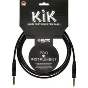 ギターケーブル KIK PRO, black S-S gold plated （6m）