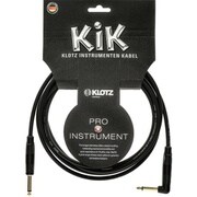 ギターケーブル KIK PRO, black S-L gold plated （3m）