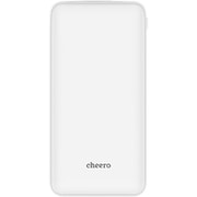 モバイルバッテリー cheero Flat 10000mAh white CHE-112-WH