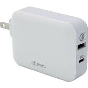 USB ACアダプター cheero Smart USB Charger 48W White CHE-320-WH