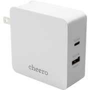 ACアダプター cheero 2 port PD Charger ( PD 45W + USB ) White CHE-328-WH