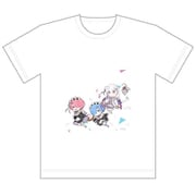 Re：ゼロから始める異世界生活 フルカラーTシャツ エミリア＆ラム＆レム Lサイズ [キャラクターグッズ]