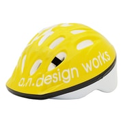 a.k.m M a.n.design works キッズヘルメット イエロー [自転車ヘルメット Mサイズ]