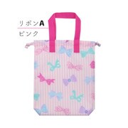シューズバッグ F ファンシーリボン ピンク