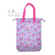 シューズバッグ F ミニフラワー パープル