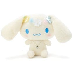サンリオ　シナモロール　シナモン　ぬいぐるみ＆ネックレス　ショートケーキ 楽天市場】シナモロール ぬいぐるみ＆ネックレス（ショート
