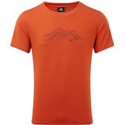 GROUNDUP MOUNTAIN TEE 411774 P04 パプリカ Sサイズ [アウトドア カットソー メンズ]