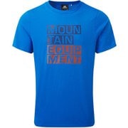 BLOCK LETTER TEE 411782 A01 アズレ Mサイズ [アウトドア カットソー メンズ]