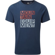 BLOCK LETTER TEE 411782 D82 デニム ブルー Lサイズ [アウトドア カットソー メンズ]