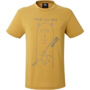 BRITPOP TEE‐BRUSH THE ROCK 425712 H35 ハーベストゴールド XSサイズ [アウトドア カットソー メンズ]