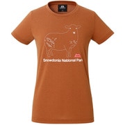 WOMENS BRITPOP TEE - SNOWDONIA 424705 B105 ボンベイブラウン Lサイズ [アウトドア カットソー レディース]