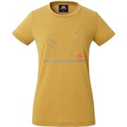 WOMENS BRITPOP TEE - SNOWDONIA 424705 H35 ハーベストゴールド Mサイズ [アウトドア カットソー レディース]