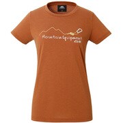 WOMENS BRITPOP TEE - CARABINER 424706 B105 ボンベイブラウン XSサイズ [アウトドア カットソー レディース]