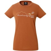 WOMENS BRITPOP TEE - CARABINER 424706 B105 ボンベイブラウン Mサイズ [アウトドア カットソー レディース]