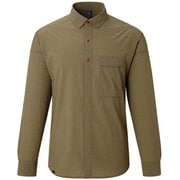 ヒトリシズカ wide collar AS1846 O22オリーブ鼠 Lサイズ [アウトドア シャツ ユニセックス]