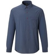 ヒトリシズカ wide collar AS1846 A28青鈍 XSサイズ [アウトドア シャツ ユニセックス]