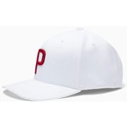 PMJ-22537-10 Bright White-Barbados Cherry [ゴルフ P 110 スナップバック キャップ]