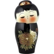 漆工芸こけし 夢路 黒
