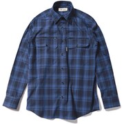 Cシールドシャドーチェックシャツ C-SHIELD Shadow Check Shirt 5212073 (040)ブルー XLサイズ [アウトドア シャツ メンズ]