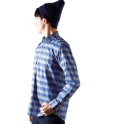 ヨドバシ Com フォックスファイヤー Foxfire Scボーダーチェックシャツ Sc Border Check Shirt 040 ブルー Lサイズ アウトドア シャツ メンズ 通販 全品無料配達