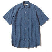 CシールドプレザントS S/S C-SHIELD Pleasant Shirt S/S 5212080 040 ブルー Lサイズ [アウトドア シャツ メンズ]
