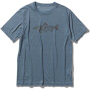 TSウールフィネスプリントT TS Wool Finesse Print T 5215024 (200)アイアンブルー Lサイズ [アウトドア シャツ メンズ]
