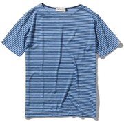 TSウールフィネスボーダーS/S TS Wool Finesse Boader T S/S 5215098 (040)ブルー Mサイズ [アウトドア シャツ メンズ]