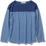 TSウールフィネスボーダー7/S TS Wool Finesse Boader T 7/S 8215051 (040)ブルー Sサイズ [アウトドア カットソー レディース]