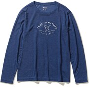 TSウールフィネスプリントクルー TS Wool Finesse Print Crew 8215072 (040)ブルー Sサイズ [アウトドア カットソー レディース]