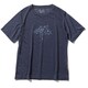 TSウールフィネスプリントT TS Wool Finesse Print T 8215073 (046)ネイビー Mサイズ [アウトドア カットソー レディース]
