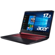 Nitro 5 Core i7-9750H/メモリ 16GB/128GB SSD+1TB HDD/GTX 1650/ドライブなし/17.3型/Windows 10 Home 64 ビット/日本語配列/オブシディアンブラック AN517-51-F76QG6