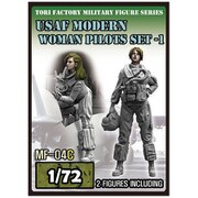 MF-04C 現用 アメリカ空軍女性パイロットセット 2体入り [1/72スケール ミリタリーミニチュアフィギュアシリーズ]