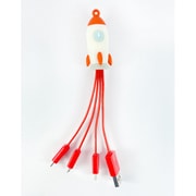 スマートフォン用 マルチケーブル USB Type-A/Type-C/micro/Lightning ロケット multi cable rocket