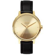 腕時計 KENSINGTON LEATHER(ケンジントンレザー) 37mm ゴールド 並行輸入品 2年保証 A108-501