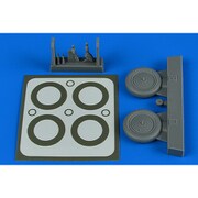 ARS4797 I-16 ホイール 塗装マスクシール付 ICM用 [1/48スケール レジン製ディティールアップパーツ]