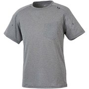 ヘザー メッシュ クルー ショート スリーブ MIV01767 6342 CHARCOAL HEATHER Mサイズ（日本：Lサイズ） [アウトドア カットソー メンズ]