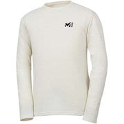 M ロゴ ASA Tシャツ ロング スリーブ M LOGO ASA TS LS M MIV01768 7892 HEATHER WHITE Sサイズ（日本：Mサイズ） [アウトドア カットソー メンズ]