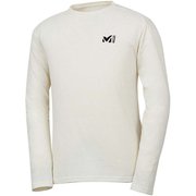 M ロゴ ASA Tシャツ ロング スリーブ M LOGO ASA TS LS M MIV01768 7892 HEATHER WHITE XLサイズ（日本：XXLサイズ） [アウトドア カットソー メンズ]