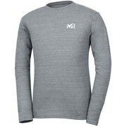 M ロゴ ASA Tシャツ ロング スリーブ M LOGO ASA TS LS M MIV01768 6342 CHARCOAL HEATHER Mサイズ（日本：Lサイズ） [アウトドア カットソー メンズ]